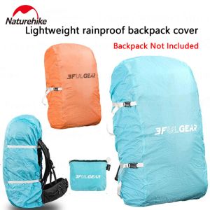 Bags 3FUL GEAR Outdoor Climbing Rainproof Backpack Cover 15D Waterproof Ultralight Portable Camping Hiking Bag Cover With Storage Bag