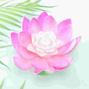 Mum tutucular lotus fener led hafif gece çiçek havuzu yüzen ışıklar açık düğün dekorasyonları