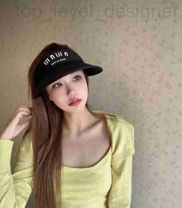 Visors designer Mi * 23ss summer series empty top hat cool and cute girls must love at first sight WMY9