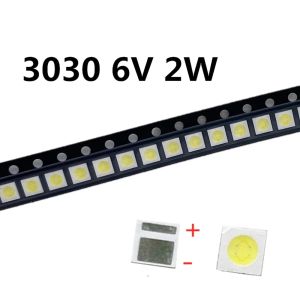 50st TCL LED Backlight High Power 2W 3030 6V Aktuell 200-250 mm färgtemperatur 15000-20000KL Vit TV-applikation