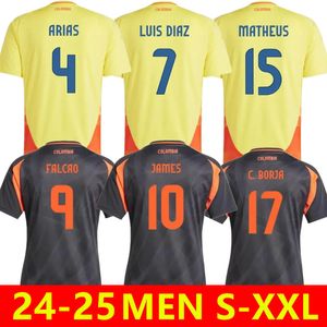 24/25 Maglie da calcio Colombia James Columbia Shirt Football Shirt Away Set Away Set Camisetas 2024 Copa America D.valoyes Arango C. Chucho Cuadrado