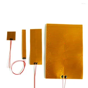 Carpets 10-300mm 5v 6v 12v 24v Rectangle Flexiable Eeletric Polyimide Film Heater Heating For Electrical Wires 3D Printer