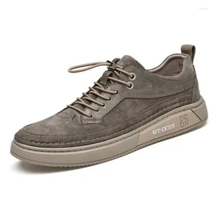 Casual Shoes äkta läderföretag formella ko mjuka män utomhus brittisk stil zapatos hombre