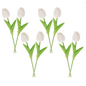 Symulacja kwiatów dekoracyjnych Tulip Wedding Bouquet Centerpiec Livee Faux sztuczny dla domu dekoracji