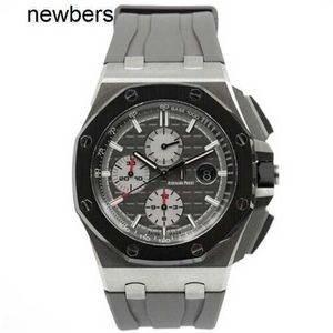 Top Men APS Factory Audemar Pigue Watch Swiss Movement 44mm Royal Oak Offshore 26400io OO A004CA.01 B P Timing Code Table