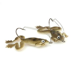 Commercio all'ingrosso transfrontaliero Thunder frog 6cm 5G Blackfish killer con gancio fondo anti-sospensione rana morbida esca morbida rana fondo anti-sospensione