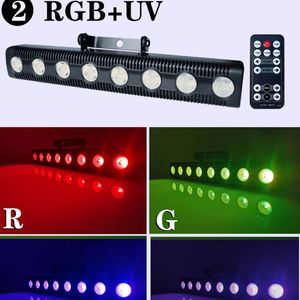 Yeni RGB UV LED BAR Işık Sesli Müzik Renkli LED Duvar Yıkama Işıkları DMX Sahne partisi için mükemmel DJ Disko Düğün Aydınlatma