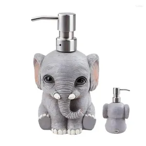 Liquid Soap Dispenser Refillable Durable Elephant Design Dish Bathroom Handsoap Pump Accessories