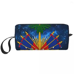 Cosmetic Bags Starry Haitian Portable Makeup Case For Travel Camping Outside Activity Toiletry Jewelry Bag