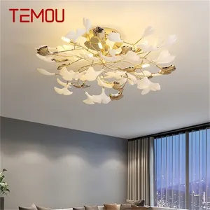 Taklampor Temou Nordic Lamps Creative Ginkgo Biloba Fixtures LED Lighting Decorative for Home Corridor