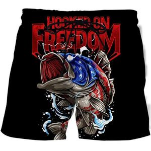 Shorts masculinos Shorts masculinos para pesca ao ar livre Shorts com impressão 3D para homens / mulheres moda casual calças de praia para homens shorts soltos para o verão roupas unissex de grandes dimensõesC240402