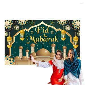 Party Decoration Eid Decorations For Home 2024 Decor Po Booth Banner Polyester Material Bakgrund Tema Partier