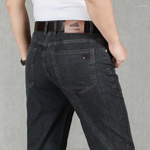 Men's Jeans Trousers With Pockets Work Wear Man Cowboy Pants Black Straight Xs 90s Streetwear Soft Designer Winter Baggy