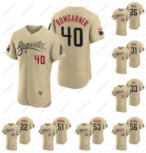 Madison Bumgarner Diamondbacks Serpientes Jersey 2021 City Connect Eric Byrnes Pavin Smith Caleb Smith Jay Bell Randy Johnson Chri5234384