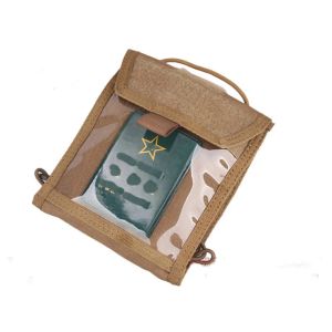 Väskor Emersongear Tactical GuideOne ID Pouch Card Plånbok Travel Multivt dokument Väska Packpanelen Airsoft Hunting Daily Outdoor