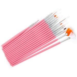 Nail art set nail PEN 15 pack factory wholesale nail brush set E-Commerce drainage supply stable