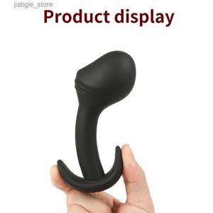 Andere Gesundheits Schönheitsgegenstände Weibliche Analstecker Silikon Schwarzer False Penis Vaginal Diffusor Tail Buttplug für männliche Prostata -Massage BDSM S Erwachsene Pornografieprodukte Y24