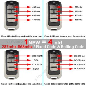 4 I 1 Garagedörr Fjärrkontroll 280MHz-868MHz Multifrequency Electric Gate Remote Control Garagedörröppnare Kod Grabber