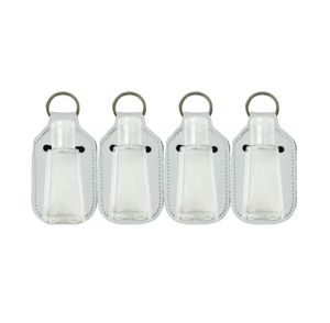 Blank White For Sublimation 30ml1oz Antibacterial Hand Gel Holder Keychain Hand Sanitizer Bottle Holder with Empty Bottle In Stoc3411554