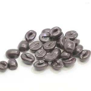 Decorative Flowers 100/500g Simulated Coffee Beans Resin Loose Beads For Diy Accessory Children Handwork Class