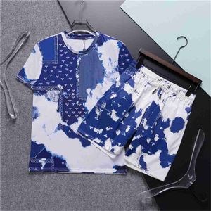Mens Designer Tracksuits Fashion Letters Print Outfits Tracksuits Women Pullover Sport suit Casual Track Sportswear T-shirts Wholesalers Short Sleeve Suits 243