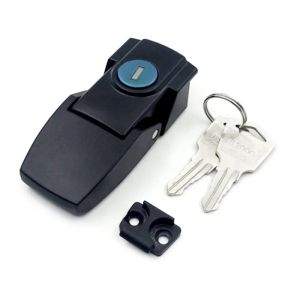 Durable Cabinet Coated Metal Hasp for LATCH with Lock Cylinder DK604 Security Toggle Lock With Keys Electrical Box Lock