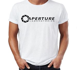 Men039s T Shirt Portal Aperture Science Gaming Gaming Artwork Niesamowite męskie koszulka Hip Hop Streetwear Nowe przybycie męskie ubrania 8402636