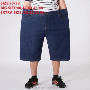 Men's Shorts Men Denim High Waist Summer Short Jeans Loose Masculino Mens Homme Oversized Big Plus Size 48 50 52 54 56 Bermuda