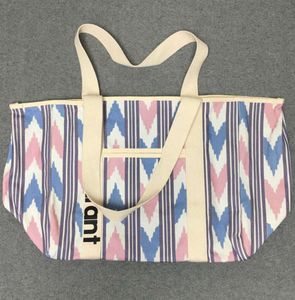 TOTES 2024 NEW MAR Marant Canvas Bag 대용량 통근 인쇄 숄더 핸드백 스페셜