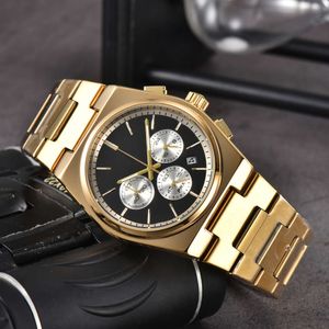 2024 New Stainless Steel Mens Watches Luxury Brand High Quality Chronograph All Dials Working Quartz Movement Wrist Watches