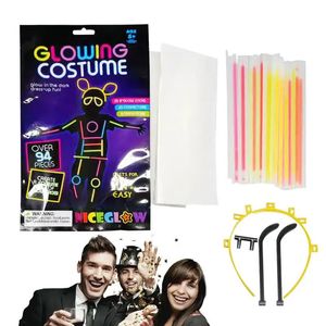 Glowing Sticks Bulk Party Pack Party Favors Light Up Glowing Costume Toy Multi-color Sticks For Kids Toys And Games Accessories 240326