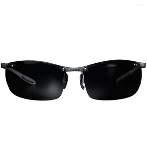 Güneş gözlükleri Damla Full Karbon Fiber UV400 Polarize Spor Bisiklet Gözlükleri Balıkçı Anti Parlama Gafas De Sol