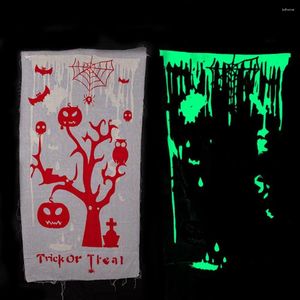 Party Decoration Glow Dark Door Trim Spooky Halloween Curtain Decorations Props For Front