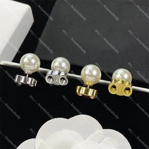 CE Pearl Earrings Gold Silver Color Studs 디자이너 절묘한 여성 귀걸이 파티 기념일 선물