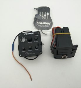 Guitar Pickups Fishman ISYS EQ Tuner Piezo Pickup Pickup System przedstawienia na gitarze akustycznej 16668008