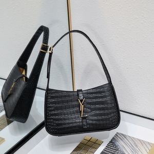 Дизайнерская сумка yslbags Le5a7 Hobo Crocodile Pattern тис чистого пакета роскошной сумочки сумки для подмышки высокое качество для женщин.