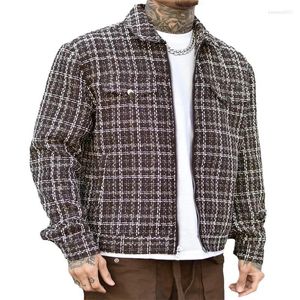 Giacche da uomo Capispalla da uomo Casual Colletto a vibrazione Cerniera Stile profumo Giacca maschile Cappotto di moda Streetwear Ropa De Hombre