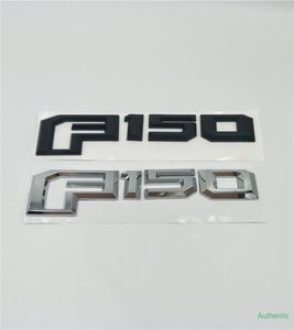För F150 F-150 bakre grindlock Emblem Black / Silver Logo Badge Sign Takeplate1717077