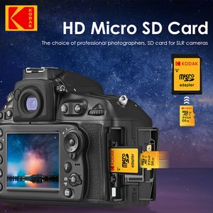 Kodak Micro SD 128GB 32GB 64GB 256 ГБ U3 Micro SD Card SD/TF Флэш -карта карты памяти 32 64 128 ГБ MicroSD для телефона