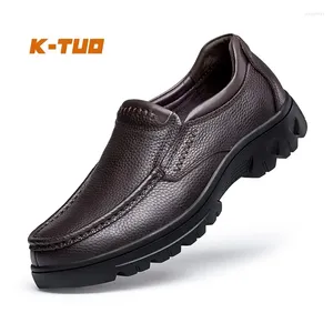 Walking Shoes K-TUO Men Autumn & Winter Male Outdoor Sport Summer Sneakers Genuine Leather KT-1040-1