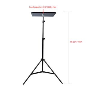 Projector Bracket Travel Tripod Lautsprecher Ständer ausziehbar 110 cm 160 cm Zubehör Mount Ball Head für Laptop DSLR Camera Outdoor