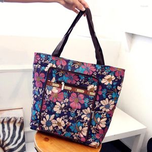 Bag Fashion Folding Single Shoulder Nylon Women's Handbag Portable Lady's Shopping Large Capacity Handbags For Notebook