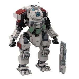 MOC-74288ハイテクタイタンフォール2スコーチタイタンとイオンクラスのタイタンマシンメカロボットレンガのおもちゃお子様の誕生日プレゼント