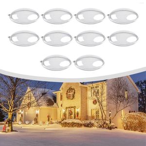 Party Decoration 10X Plastic Clear Flat Ball Home Decor Wedding Candy Christmas Gifts Box 7-11cm DIY Ideas Ornaments