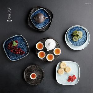 Teeschalen Topf mit Trockenbulbscheibe ying Qing Keramik Big Trompetenschale Chinesische Obstplatte Cha Dian Pfanne Set Dessert Dessert