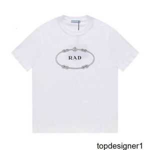 Designer PU PUJIA Rätt hög version 24SS Ny bokstäver Logo Tryckt avslappnad kort ärm unisex t-shirt BJM8