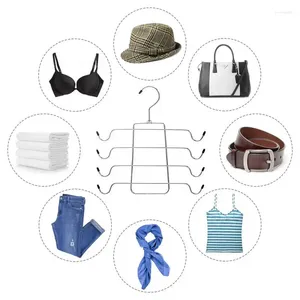 Hangers Metal Bra Hanger Underwear For Clothes Multi Layer Stainless Steel Closet Organizer Foldable Space Saving Rack