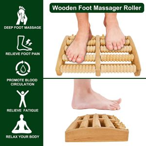 Wood Therapy Massage Tools、Maderoterapia Kit、Wooden Foot Massager Roller、Wood Massage Stick Roller、Woode Body Gua Shaツールセット