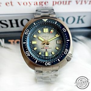 ساعة معصم Heimdallr المتجر الرسمي للمادة التيتانيوم نمط التدرج 6105 Abalone Business Business Mechanical Watch Lightweight Feel