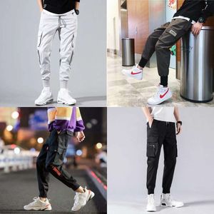 Cargo Hosen Für Männer Vintage Mode Männlichen Hip Hop Schwarz Grau Taschen Jogger Mann Jogginghose Overalls Plus Größe 5Xl